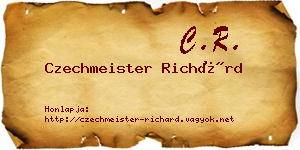 Czechmeister Richárd névjegykártya