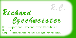 richard czechmeister business card